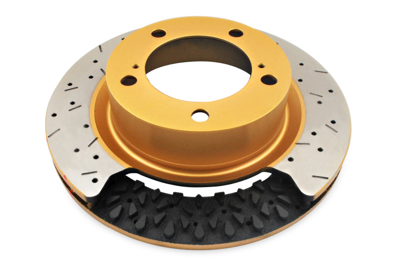 DBA 05-12 Corvette C6 w/Z06 pkg Front Drilled & Slotted 5000 Series 2 Pc Rotor w/ Black Ha