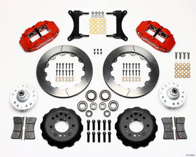 Wilwood Narrow Superlite 6R Front Hub Kit 12.88in Red 79-87 GM G Body - 0