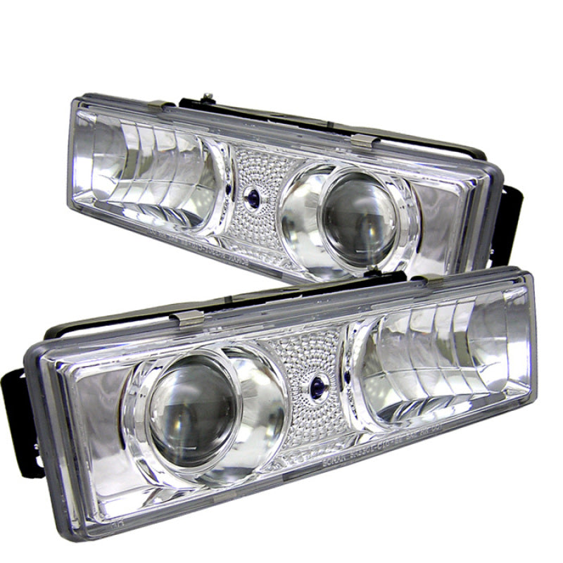 Spyder Chevy C/K Series 1500 88-99 Projector Headlights Chrm High 9005 (Not Include) PRO-YD-CCK88-C - 0