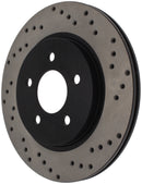 StopTech 05-10 Ford Mustang V6/4.0L / GT V8/4.6L Cross Drilled Left Rear Rotor-7