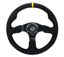 NRG Reinforced Steering Wheel (320mm) Alcantara Steering Wheel w/ Black Stitching-1