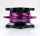 NRG Quick Release SFI SPEC 42.1 - Shiny Black Body / Shiny Purple Ring-2