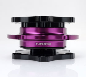 NRG Quick Release SFI SPEC 42.1 - Shiny Black Body / Shiny Purple Ring - 0