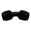 DeatschWerks 6AN Flare Female Swivel 45-Degree to 6AN Flare Female Swivel - Anodized Matte Black-2
