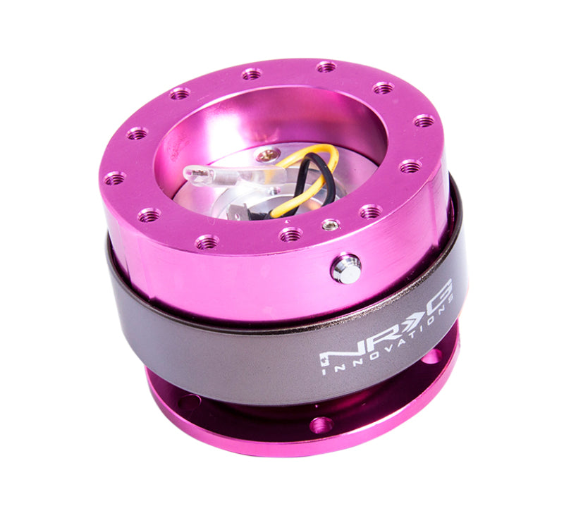 NRG Quick Release Gen 2.0 - Pink Body / Titanium Chrome Ring - 0