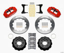 Wilwood Narrow Superlite 6R Front Hat Kit 12.88in Red 93-96 Mazda RX7-2