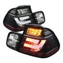 Spyder BMW E46 3-Series 99-01 4Dr Light Bar Style LED Tail Lights Black ALT-YD-BE4699-4D-LBLED-BK-1