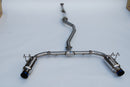 Invidia 2022+ Honda Civic Si (1.5T) 70mm N1 Cat Back Exhaust - Burnt TI Tips-4
