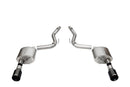 Corsa 2024+ Ford Mustang GT Sport Axle-Back Dual Rear Exit with 4.5in Straight Cut Black PVD Tips-1