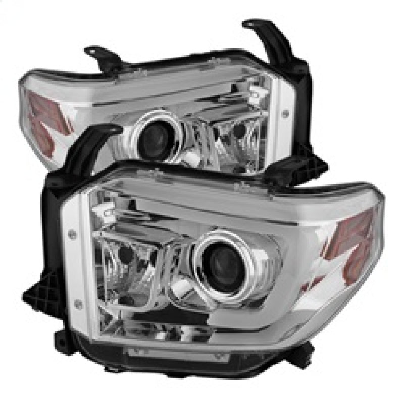 Spyder Toyota Tundra 2014-2016 Projector Headlights Light Bar DRL Chrome PRO-YD-TTU14-DRL-C - 0