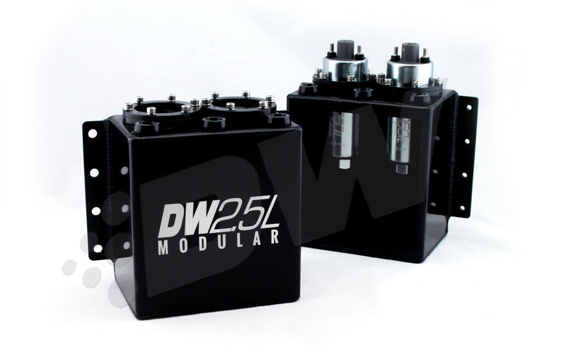 DeatschWerks 2.5L Modular Surge Tank (Fits 1-2 DW250iL Fuel Pumps - Pumps Not Included) - 0