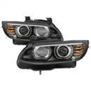 Spyder 08-10 BMW F92 3 Series Projector Headlights - LED DRL - Black (PRO-YD-BMWE9208-DRL-BK)-1