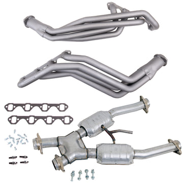 BBK 94-95 Ford Mustang 5.0L Manual Trans 1-5/8 Long Tube Headers w/Catted X-Pipe (Ti Ceramic)