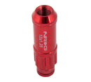 NRG 700 Series M12 X 1.25 Steel Lug Nut w/Dust Cap Cover Set 21 Pc w/Locks & Lock Socket - Red-6