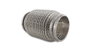 Vibrant SS Flex Coupling w/ Interlock Liner and Mesh Braid 3in Inlet/Outlet x 6in long-1