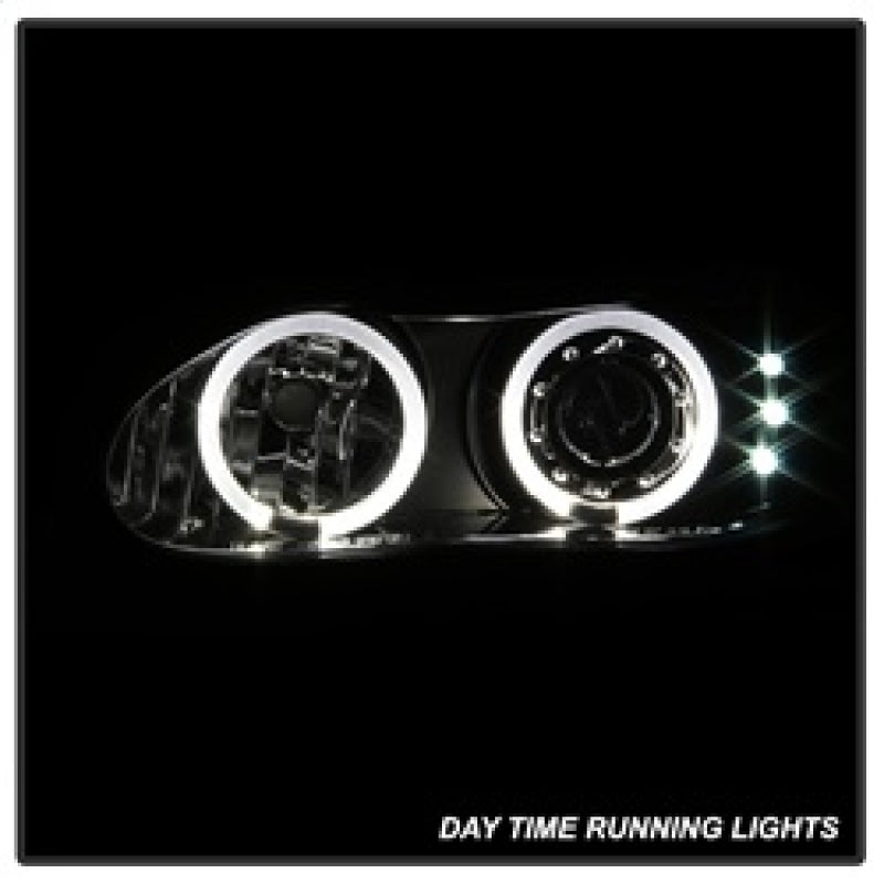 Spyder Chevy Camaro 98-02 Projector Headlights LED Halo LED Blk - Low H1 PRO-YD-CCAM98-HL-BK