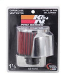 K&N 1in Flange L x 3in OD x 2.5in Height Clamp On Crankcase Vent Filter-8