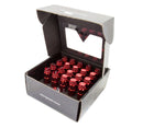 NRG 700 Series M12 X 1.25 Steel Lug Nut w/Dust Cap Cover Set 21 Pc w/Locks & Lock Socket - Red-7