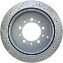 StopTech Select Sport 13-17 Toyota Land Cruiser Sport Drilled / Slotted Rear Driver-Side Brake Rotor-2