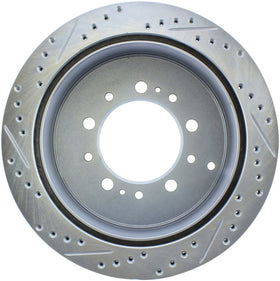StopTech Select Sport 13-17 Toyota Land Cruiser Sport Drilled / Slotted Rear Driver-Side Brake Rotor - 0