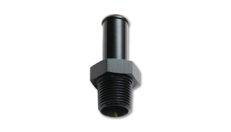 Vibrant 1/2in NPT to 5/8in Barb Straight Fitting - Aluminum - 0