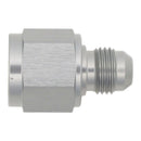 DeatschWerks 8AN Female Flare to 6AN Male Flare Reducer - Anodized DW Titanium-1