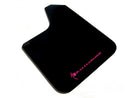 Rally Armor Universal Fit (No Hardware) Basic Black Mud Flap w/ Pink Logo-1