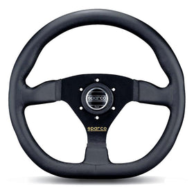 Sparco Steering Wheel Ring L360 Leather Black - 0