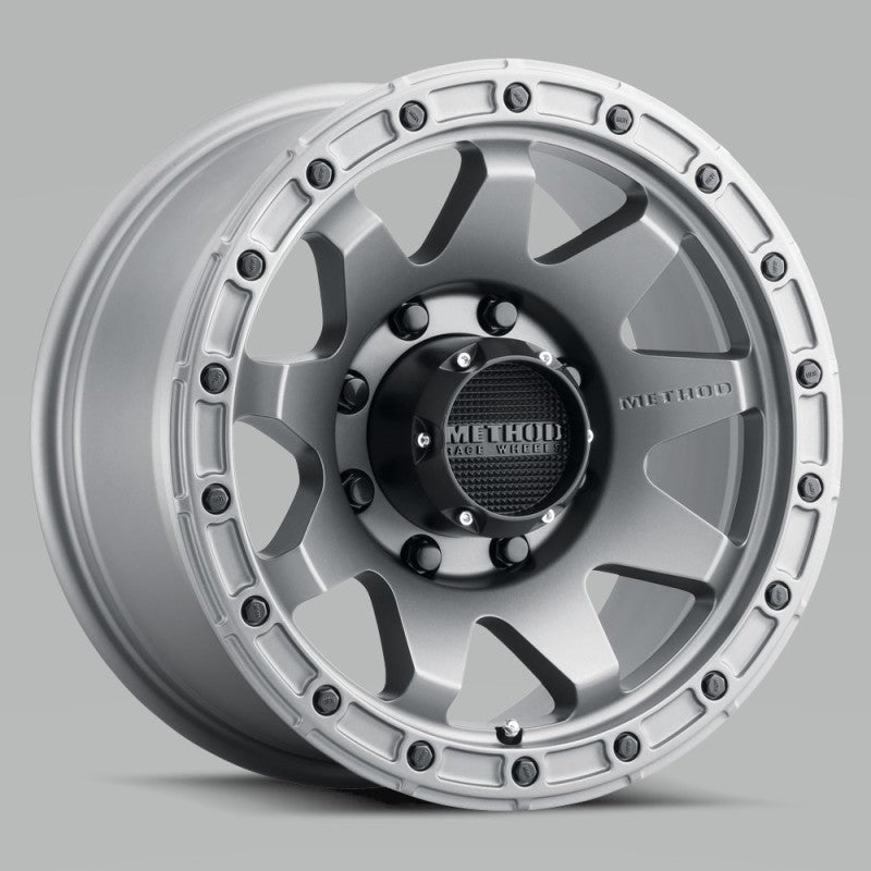 Method MR317 20x9 +18mm Offset 8x6.5 130.81mm CB Matte Titanium Wheel - 0