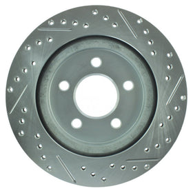 StopTech Select Sport 05-10 Ford Mustang GT Slotted and Drilled Rear Right Rotor - 0