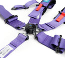 NRG SFI 16.1 5Pt 3 Inch Seat Belt Harness with Pads / Cam Lock - Purple-3