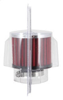 K&N 1.375 inch ID 3 inch OD 2.5 inch H Clamp On Crankcase Vent Filter-13