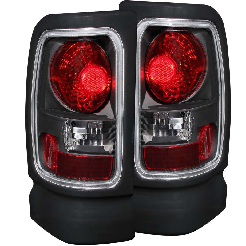 ANZO 1994-2001 Dodge Ram Taillights Black - 0