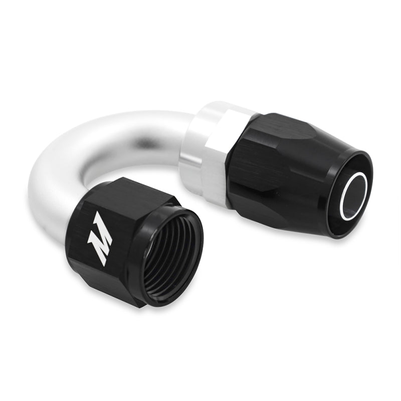 Mishimoto Aluminum -10AN 180 Degree Fitting - Black - 0