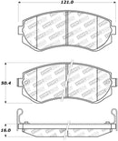 StopTech Street Touring 89-06/96 Nissan 240SX Front Brake Pads-6
