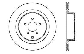 StopTech 09 Infiniti FX50 SportStop Slotted & Drilled Rear Right Rotor - 0