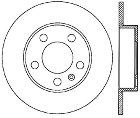 StopTech Power Slot 3/99-06 Audi TT (exc Quattro) / 12/98-10 VW Golf Right Rear Slotted CRYO Rotor