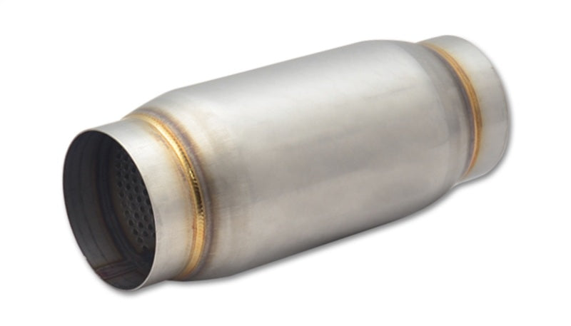Vibrant SS Race Muffler 3.5in inlet/outlet x 9in long - 0