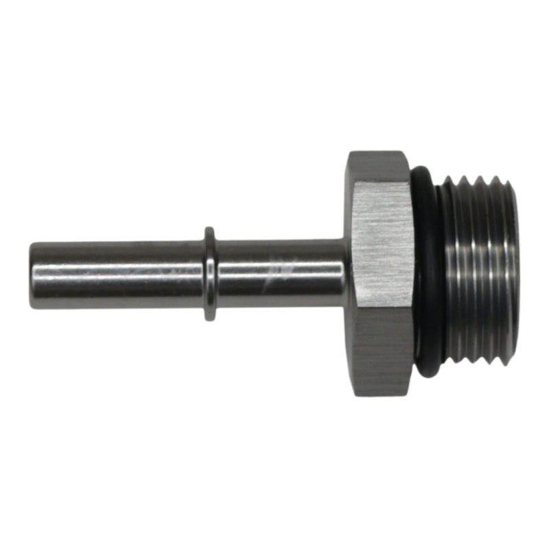 DeatschWerks 10AN ORB Male to 5/16in Male EFI Quick Connect Adapter - Anodized DW Titanium - 0