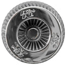 K&N Universal Filter Chrome Round Tapered White - 4in Flange ID x 1.125in Flange Length x 5.5in H-11