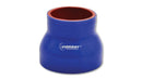 Vibrant 4 Ply Reinforced Silicone Transition Connector - 2.5in I.D. x 3in I.D. x 3in long (BLUE)-1