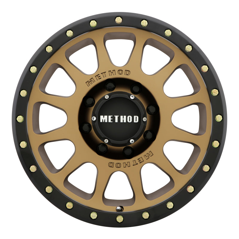 Method MR305 NV 20x10 -18mm Offset 8x6.5 130.81mm CB Method Bronze/Black Street Loc Wheel - 0