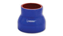 Vibrant 4 Ply Reinforced Silicone Transition Connector - 2.5in I.D. x 3in I.D. x 3in long (BLUE)-2
