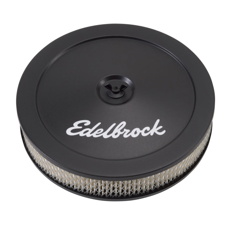 Edelbrock Air Cleaner Pro-Flo Series Round Steel Top Paper Element 10In Dia X 3 5In Black - 0