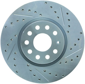 StopTech Select Sport 06-17 Volkswagen Jetta Slotted & Drilled Front Left Rotor - 0