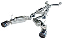 HKS 08-13 Infiniti G37 Coupe Dual Hi-Power Ti Tip Catback Exhaust (SUS304 NO COATING)-2