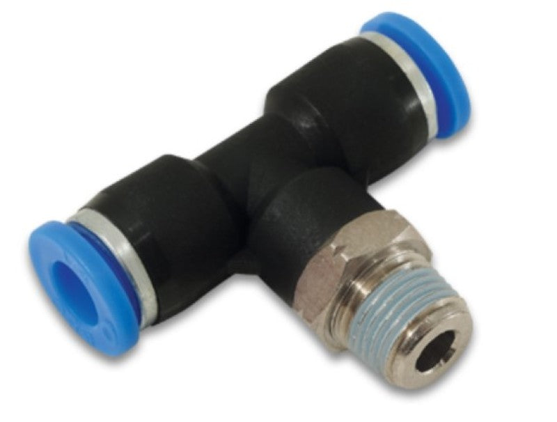 Vibrant Male Tee 1-Touch Fitting for 5/32in OD Tube (1/8in NPT) - 0