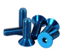 NRG Steering Wheel Screw Upgrade Kit (Conical) - Blue-2