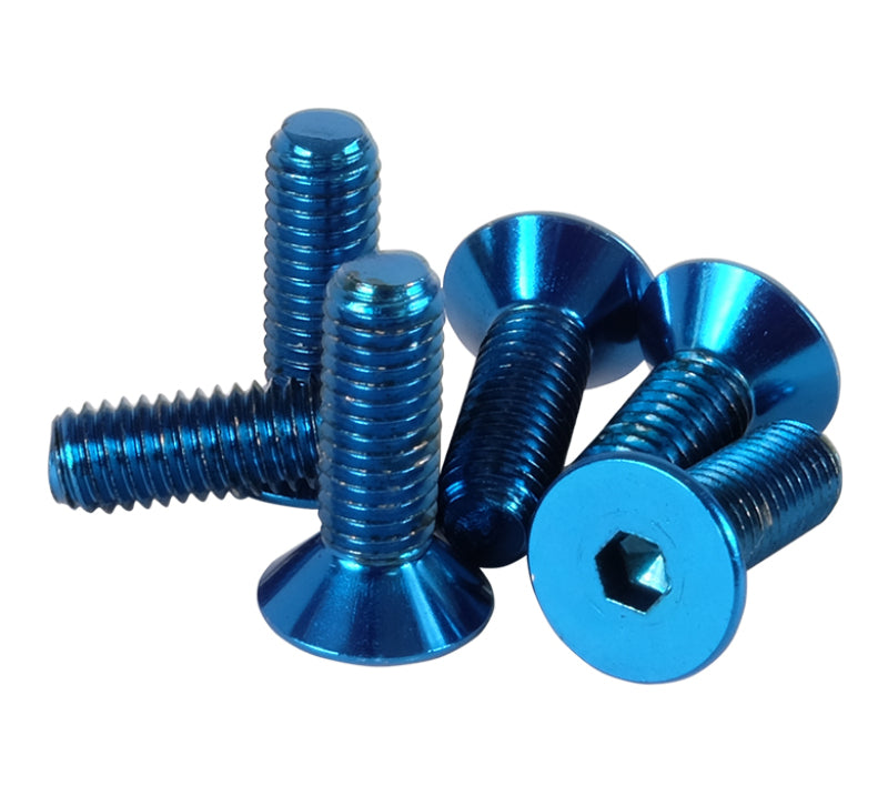 NRG Steering Wheel Screw Upgrade Kit (Conical) - Blue - 0