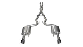 Corsa 15-17 Ford Mustang GT Coupe 5.0L 3in Xtreme Cat-Back Exhaust Dual Rear Exit w/ Gun Metal Tips - 0